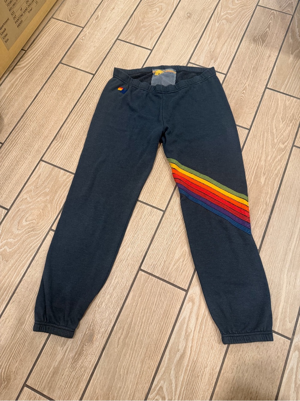 Aviator Nation Rainbow Stripe Sweatpants